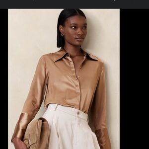 Banana republic bliss silk shirt